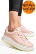 Pantofi sport roz piele naturala fsp002282