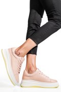 PANTOFI SPORT ROZ PIELE NATURALA FSP002282
