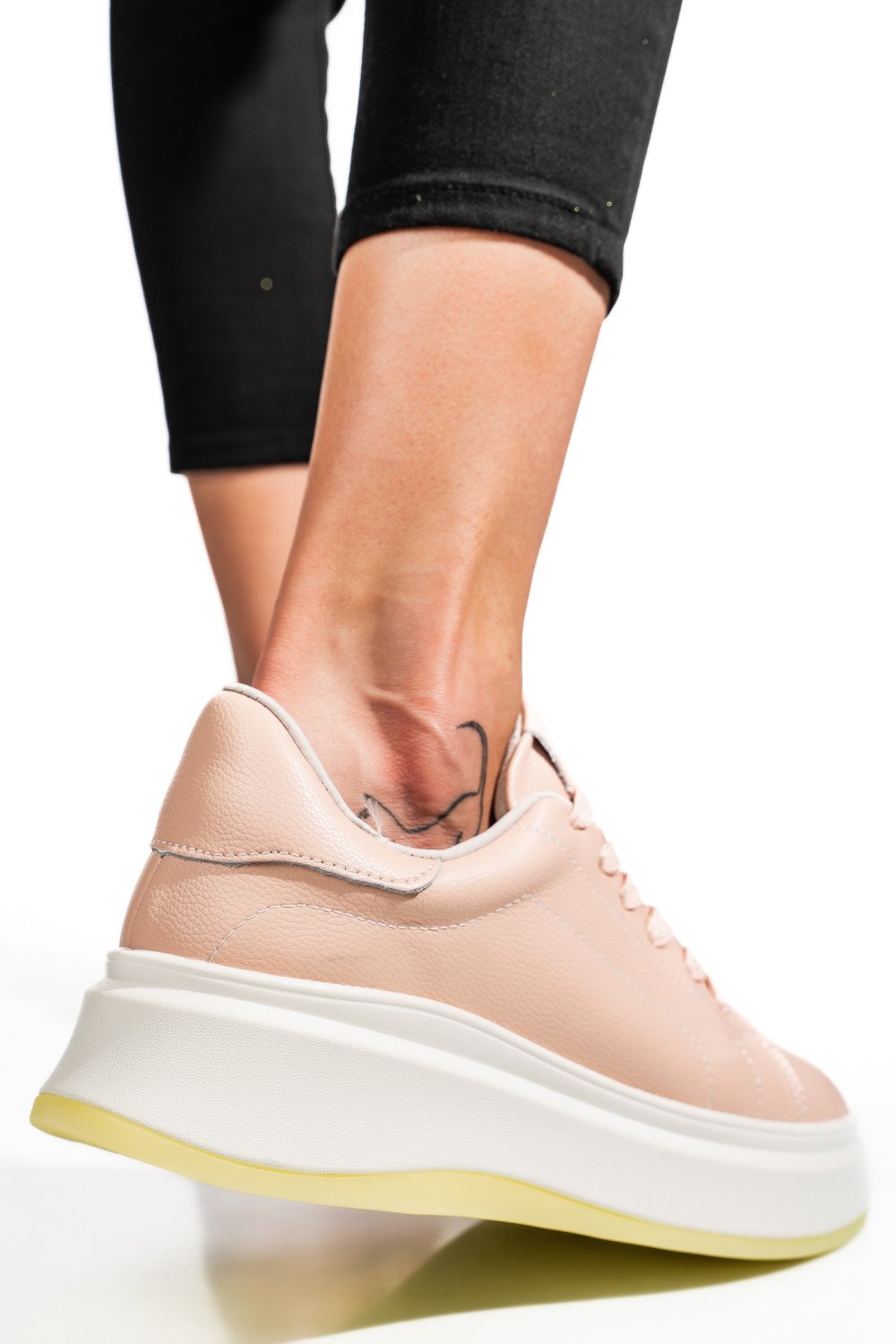 PANTOFI SPORT ROZ PIELE NATURALA FSP002282