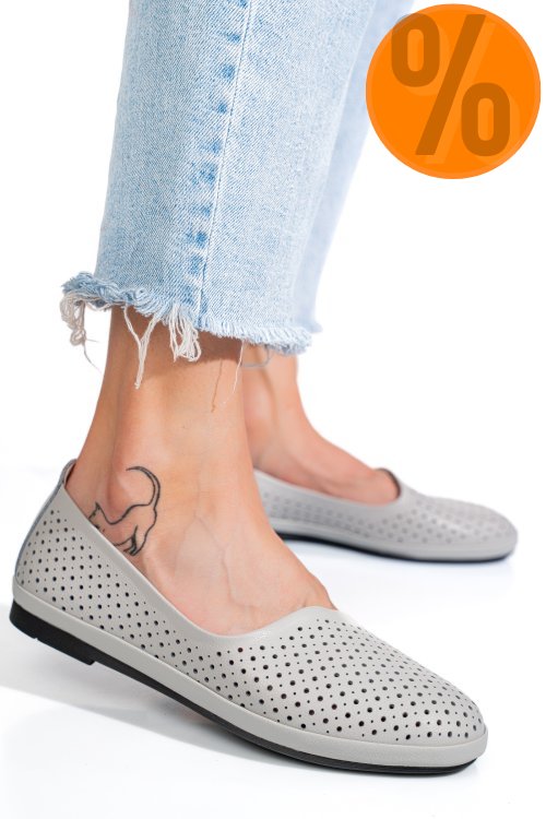 Espadrile gri piele naturala jspy3763