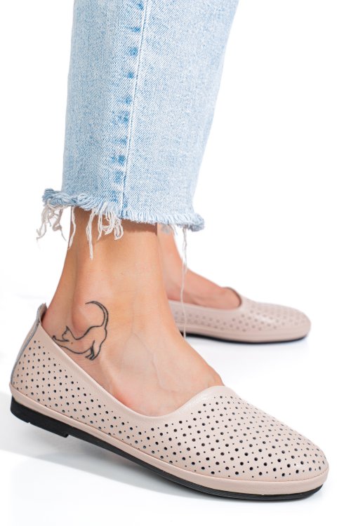 Espadrile roz piele naturala jspy3763