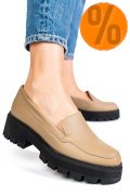 MOCASINI CAPPUCCINO PIELE NATURALA INTOARSA 2S7722