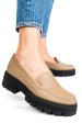 Mocasini cappuccino piele naturala intoarsa 2s7722