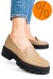 Mocasini cappuccino piele naturala intoarsa 2s7722