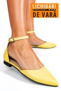 BALERINI GALBENI PIELE NATURALA 3S7753