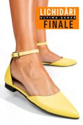 BALERINI GALBENI PIELE NATURALA 3S7753