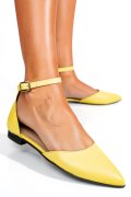 BALERINI GALBENI PIELE NATURALA 3S7753