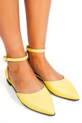 BALERINI GALBENI PIELE NATURALA 3S7753