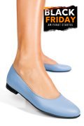 BALERINI ALBASTRI PIELE NATURALA 4S7755