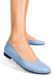 Balerini albastri piele naturala 4s7755