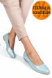 Balerini verde sidef piele naturala 1pc06
