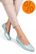 Balerini verde sidef piele naturala 1pc06
