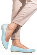 BALERINI VERDE SIDEF PIELE NATURALA 1PC06