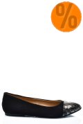 BALERINI NEGRU ARGINTIU PIELE NATURALA INTOARSA 1PC06