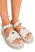 SANDALE CREM PIELE NATURALA 4S7771
