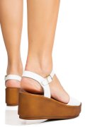 SANDALE ALBE PIELE NATURALA RS77OMATGR
