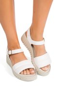 SANDALE ALBE PIELE NATURALA 8215443
