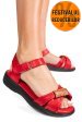 Sandale rosii piele naturala 0pc12