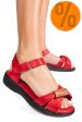 Sandale rosii piele naturala 0pc12