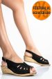 Sandale negre piele naturala intoarsa ipcngrid