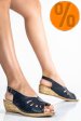 Sandale bleumarin piele naturala ipcngrid