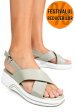 Sandale olive piele naturala tsp6023