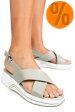 Sandale olive piele naturala tsp6023