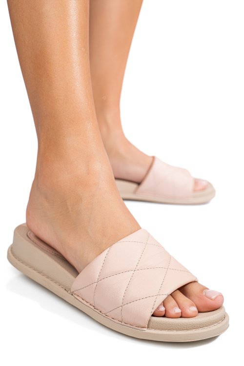 Papuci roz piele naturala apckd-0110