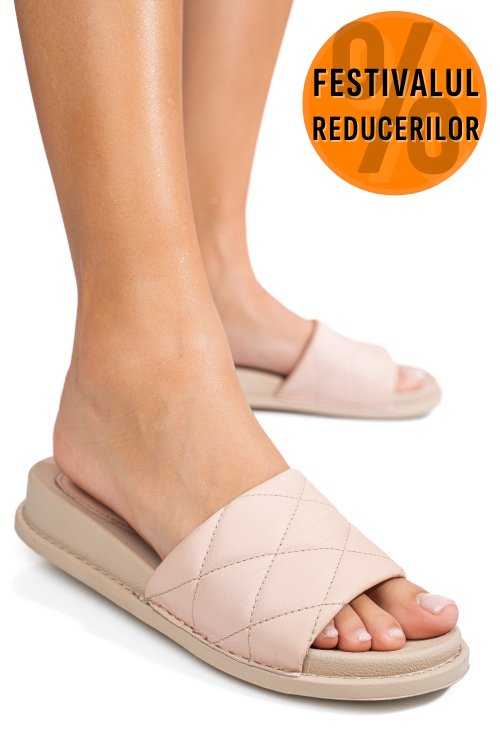 Papuci roz piele naturala apckd-0110