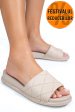Papuci bej piele naturala apckd-0110
