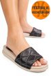Papuci negri piele naturala apckd-0110