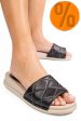 Papuci negri piele naturala apckd-0110