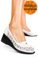 Pantofi albi piele naturala 0pc74