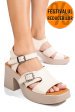 Sandale bej piele naturala apckd7055