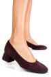 Pantofi visinii piele naturala intoarsa 5s77545