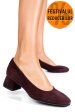 Pantofi visinii piele naturala intoarsa 5s77545