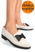 MOCASINI BEJ NEGRU PIELE NATURALA 2S77110