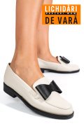 MOCASINI BEJ NEGRU PIELE NATURALA 2S77110