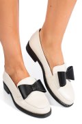 MOCASINI BEJ NEGRU PIELE NATURALA 2S77110