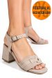 Sandale bej piele naturala intoarsa es77m8659