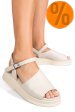 Sandale bej piele naturala 4s77671