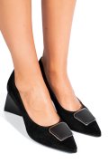 PANTOFI NEGRI PIELE NATURALA 5S77665-B