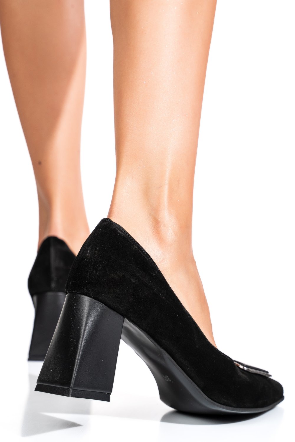 PANTOFI NEGRI PIELE NATURALA 5S77665-B