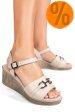 Sandale bej piele naturala 4s7775