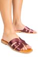 Papuci bordo piele naturala 1sp1htj