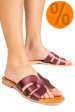 Papuci bordo piele naturala 1sp1htj