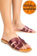 Papuci bordo piele naturala 1sp1htj