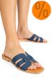 Papuci bleumarin piele naturala 1sp1htj