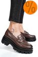 Mocasini maro piele naturala 4s7780