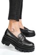 Mocasini negri piele naturala 4s7780